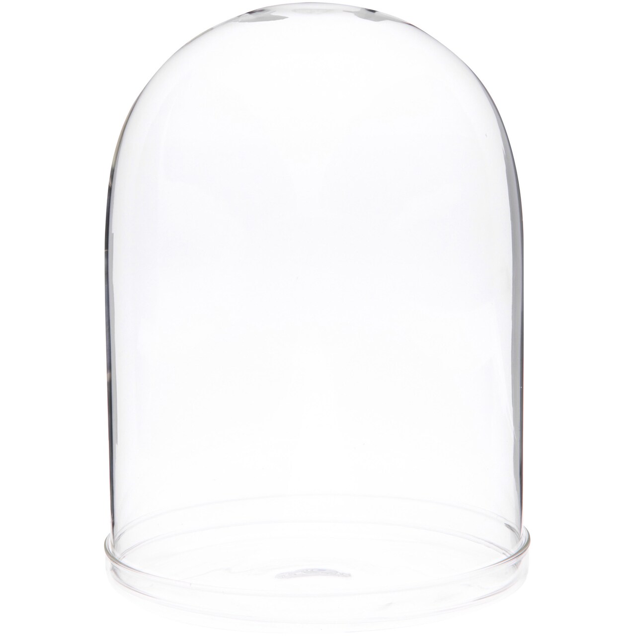 Plymor 5.5" x 8" Glass Display Dome Cloche (Clear Glass Tray Base)
